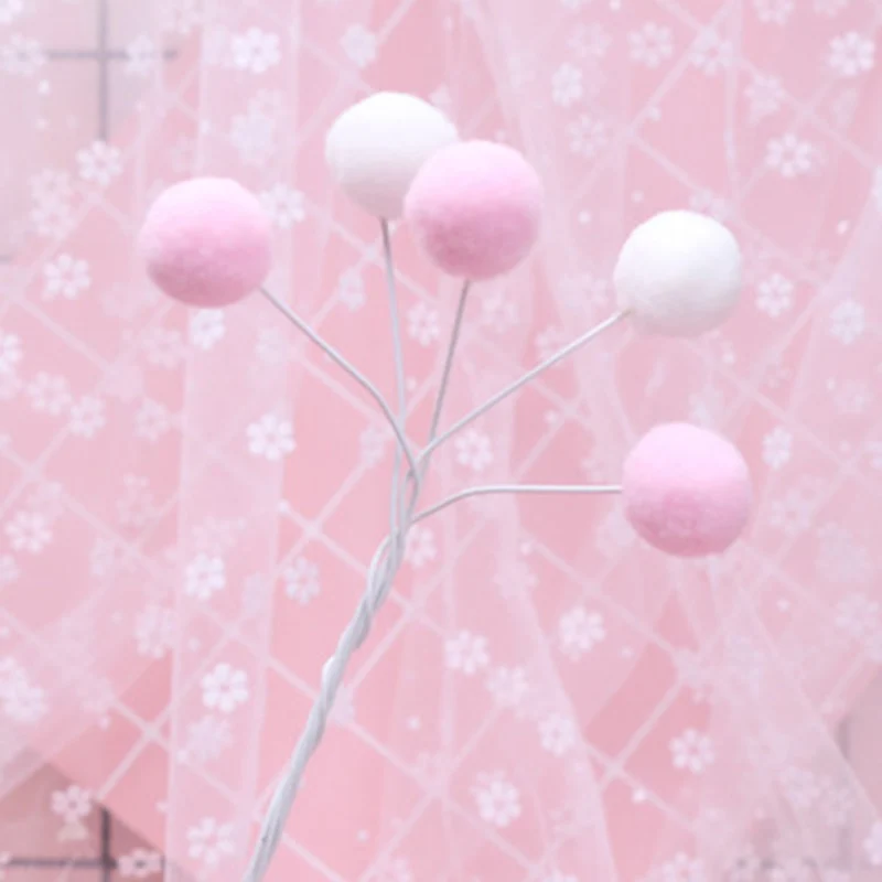 5pcs small pink Розовая Корона сердце Unicron торт Топпер Фигурка кролик Рождественский шар торт украшение для детского шоу Свадьба День рождения кекс tooper - Цвет: 5pcs small pink