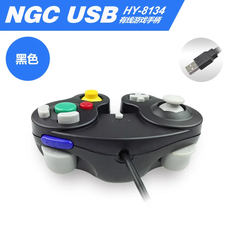 Для Gamecube контроллер USB проводной ручной джойстик для NAND для NGC GC контроллер для MAC компьютера ПК геймпад ns