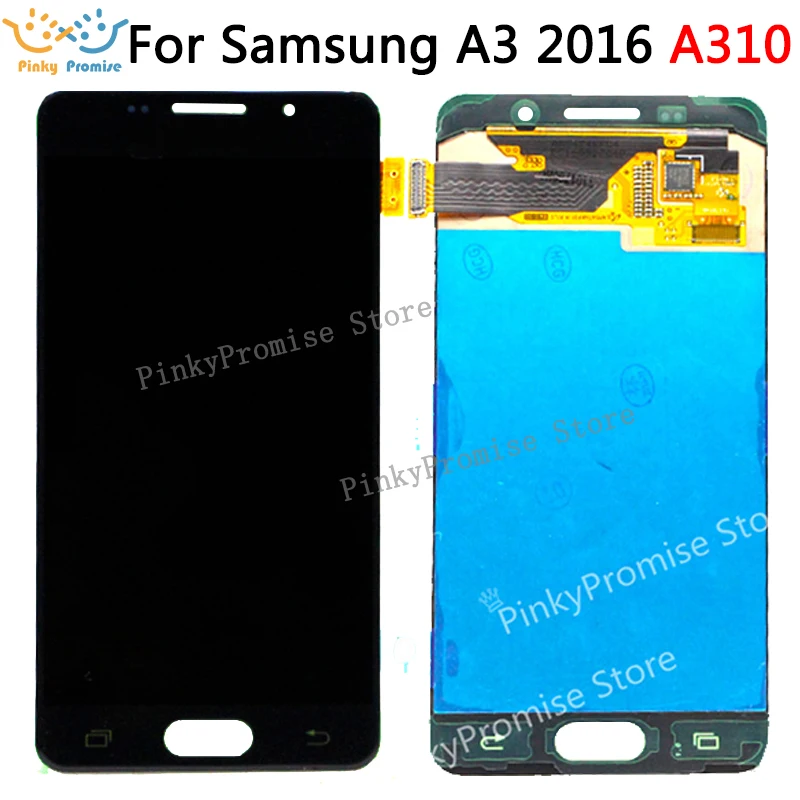 100% работа для SAMSUNG GALAXY A3 2016 A310 SM A310F ЖК дисплей кодирующий преобразователь