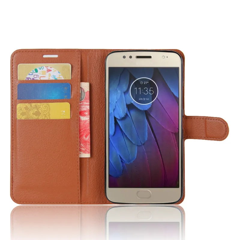 Роскошный чехол для Motorola Moto G5S обложка на заднюю панель из искусственной кожи