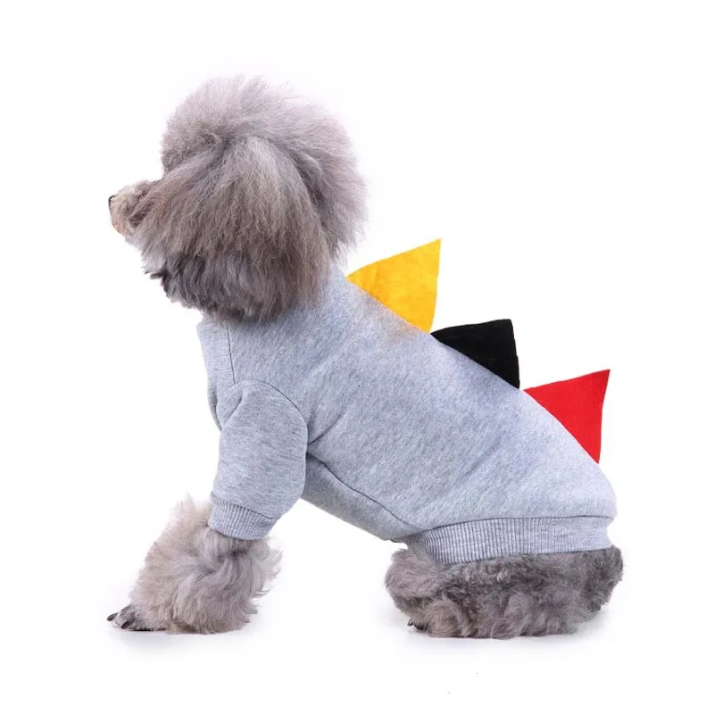 2018 New Hot Sale Dinosaur Shape Pet Coats Autumn Winter Lovely Skin-Friendly Well-Designed Jacket for Small Medium Dogs 20E | Дом и сад