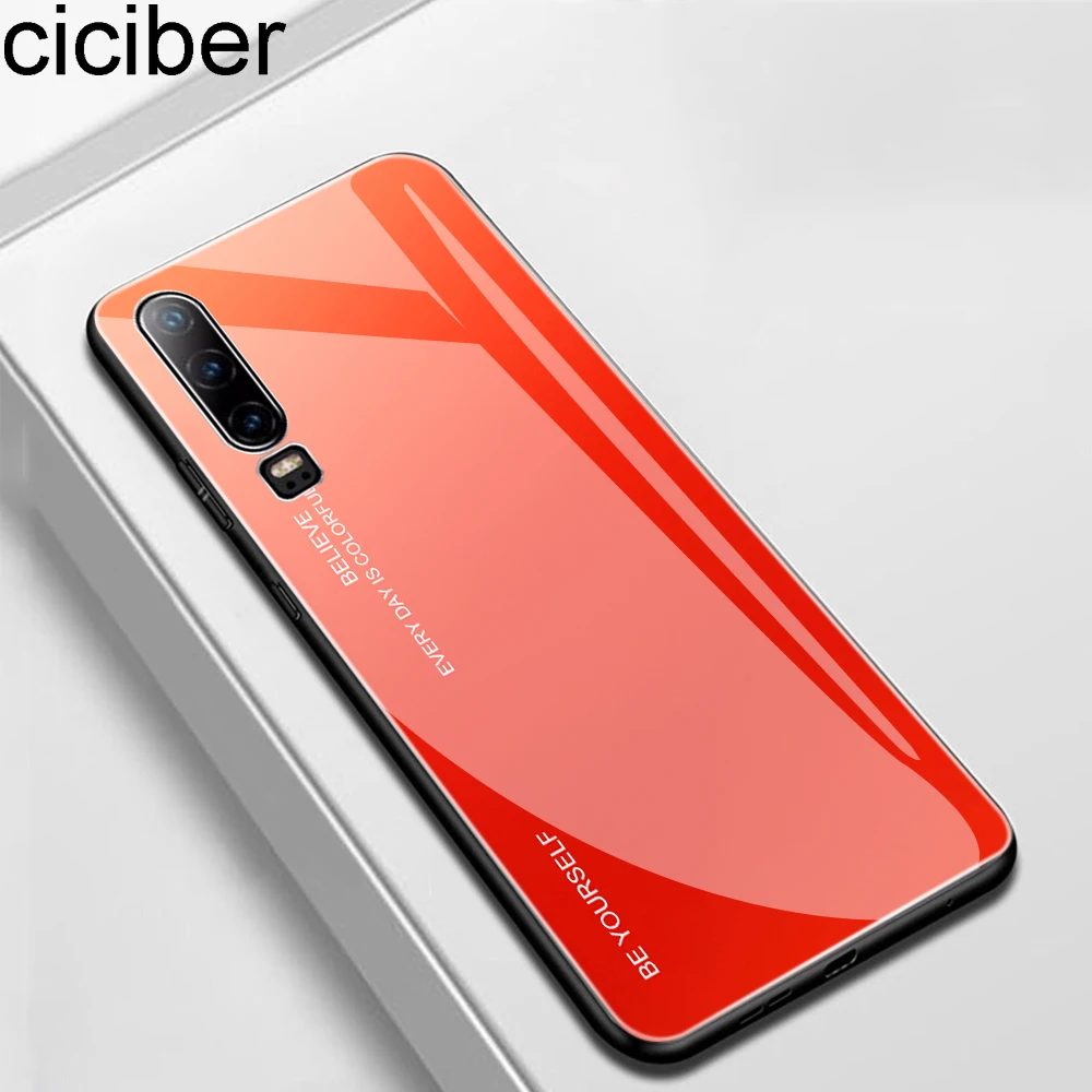ciciber Cover For Huawei P30 P20 Mate 20 Pro Lite Phone Cases Honor 10 Tempered Glass Case Funda Capa Coque Abstract |