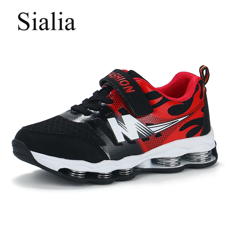 Sialia пружины детская обувь для мальчиков Детские кроссовки девочек повседневная