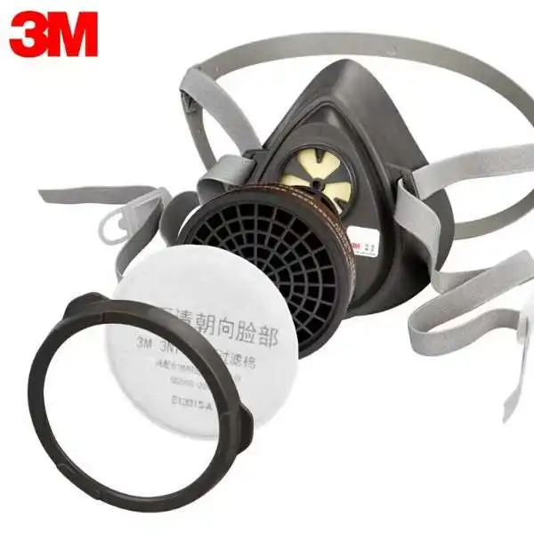3M 3200 Gas Mask anti-fog anti-industrial construction dustproof half face dust masks Used With 3701CN Filter Cotton Health