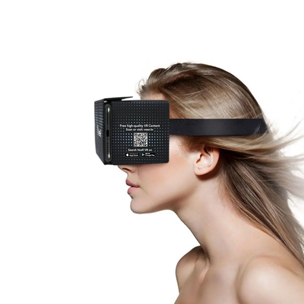 Картонная коробка виртуальной реальности для VR 360 видео и фильмов совместимая со