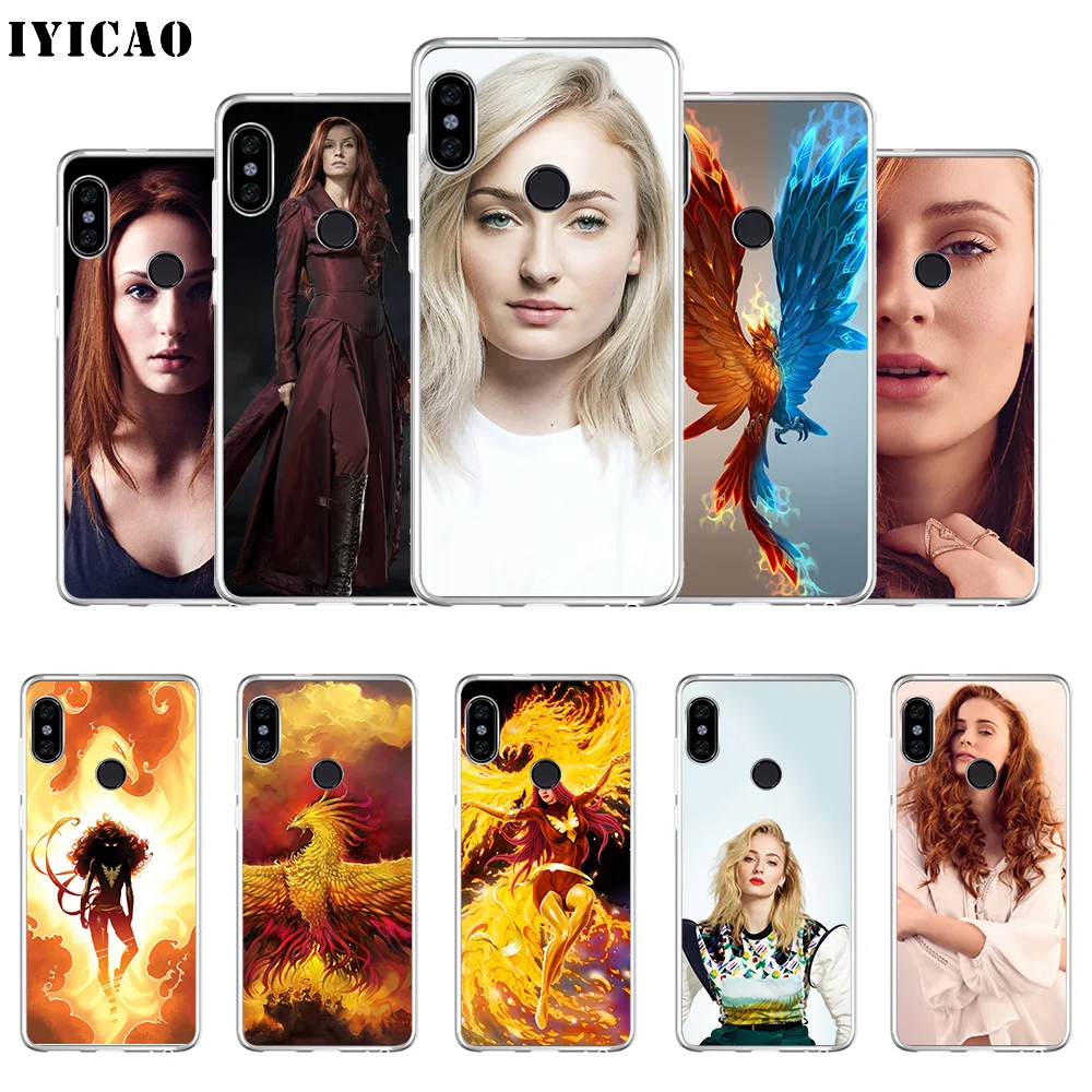 Мягкий силиконовый чехол для телефона IYICAO Sophie Turner Dark Phoenix Xiaomi Mi 9 8 SE 6 A1 A2 Lite F1 MIX2S