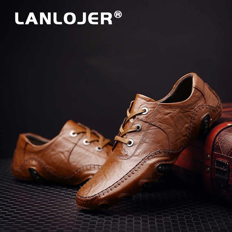 Shoes Comfort Genuine Leather Casual With Warm Fur Men Loafers Winter Quality Outdoor Walking Waterproof | Обувь