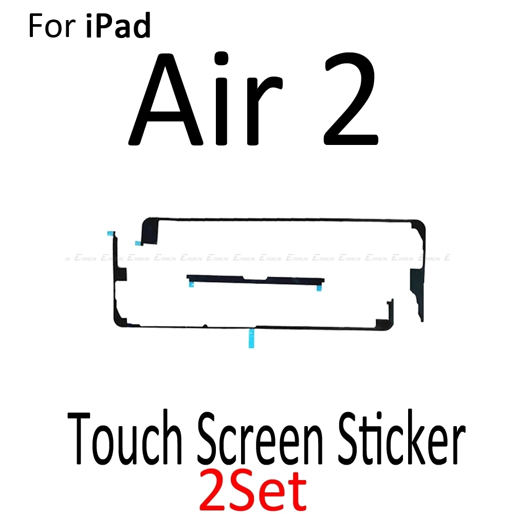 Screen For iPad Air2 2 компл./лот, новинка, 3m, клей, средняя рамка, клейкая наклейка для iPad Air 2 Mini 1 2 3 4, сенсорный экран, дигитайзер, лента - Цвет: Screen For iPad Air2