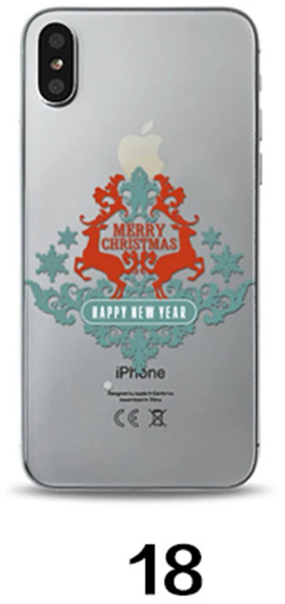 New painted Christmas mobile phone shell custom transparent TPU soft protective cover manufacturers wholesale for iphone 6 | Мобильные