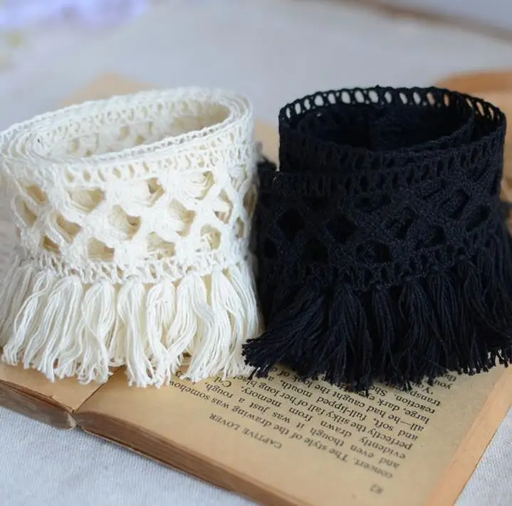 2 метра Лучшая цена хлопок бахрома кружево отделка шитье материал аксессуары