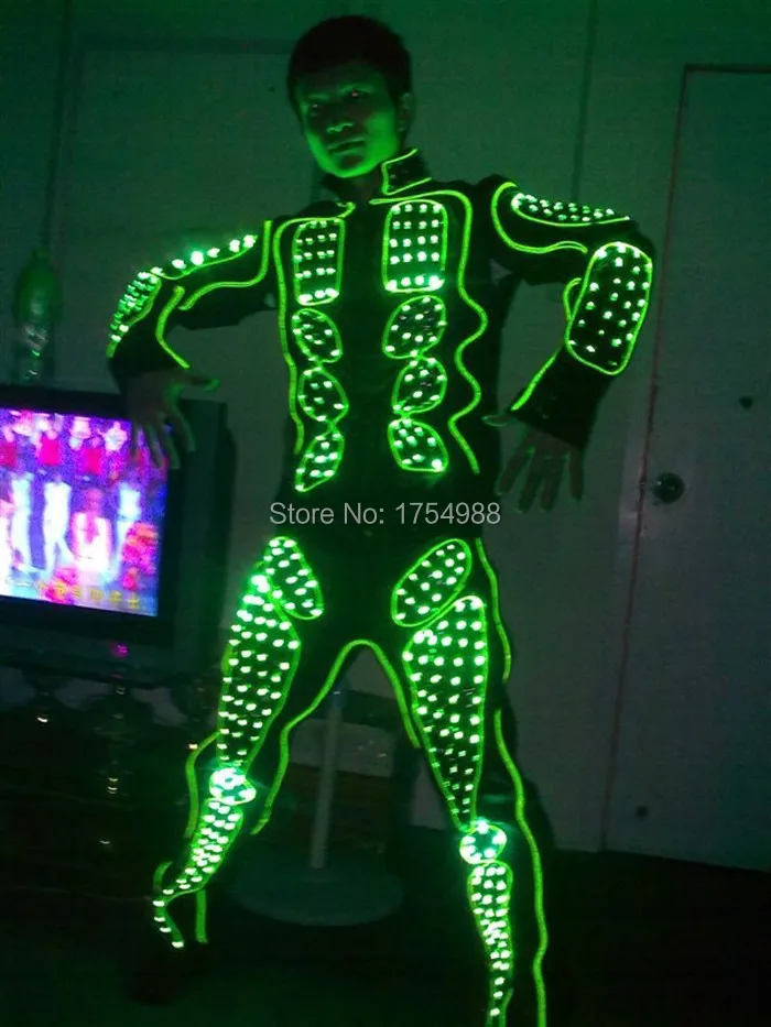 glowing kryoman LED Luminous robot costume Illuminated David Guetta Kryoman Robot Suit for Night Clubs &amp Parties | Дом и сад