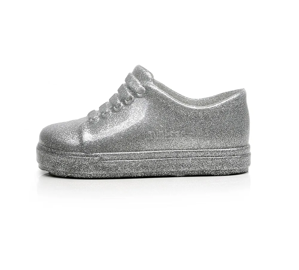 Mini Melissa/босоножки для девочек; Новинка; повседневные тонкие туфли с Микки-Маусом и бантом для девочек; прозрачная обувь ярких фруктов; водонепроницаемые прозрачные сандалии; обувь