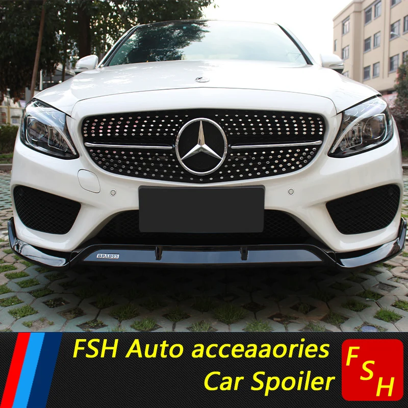 Для Mercedes-Benz W205 передний бампер диффузор защитные бамперы для Benz C200 C180 корпус