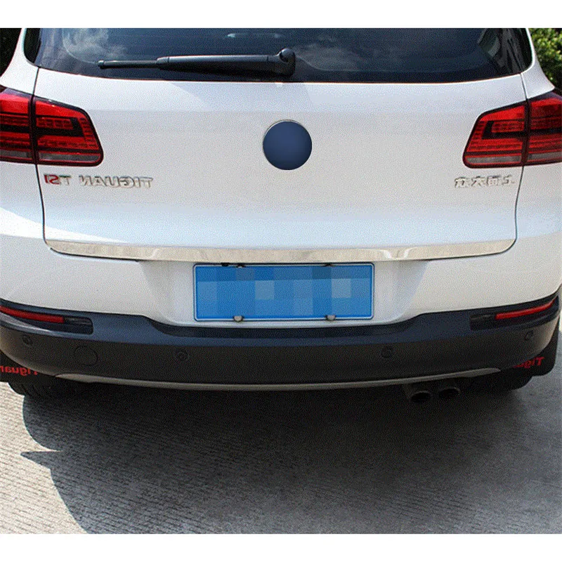 Наклейка из нержавеющей стали отделка задней двери 1 шт. для Volkswagen Tiguan 2010 2011 2012 2013