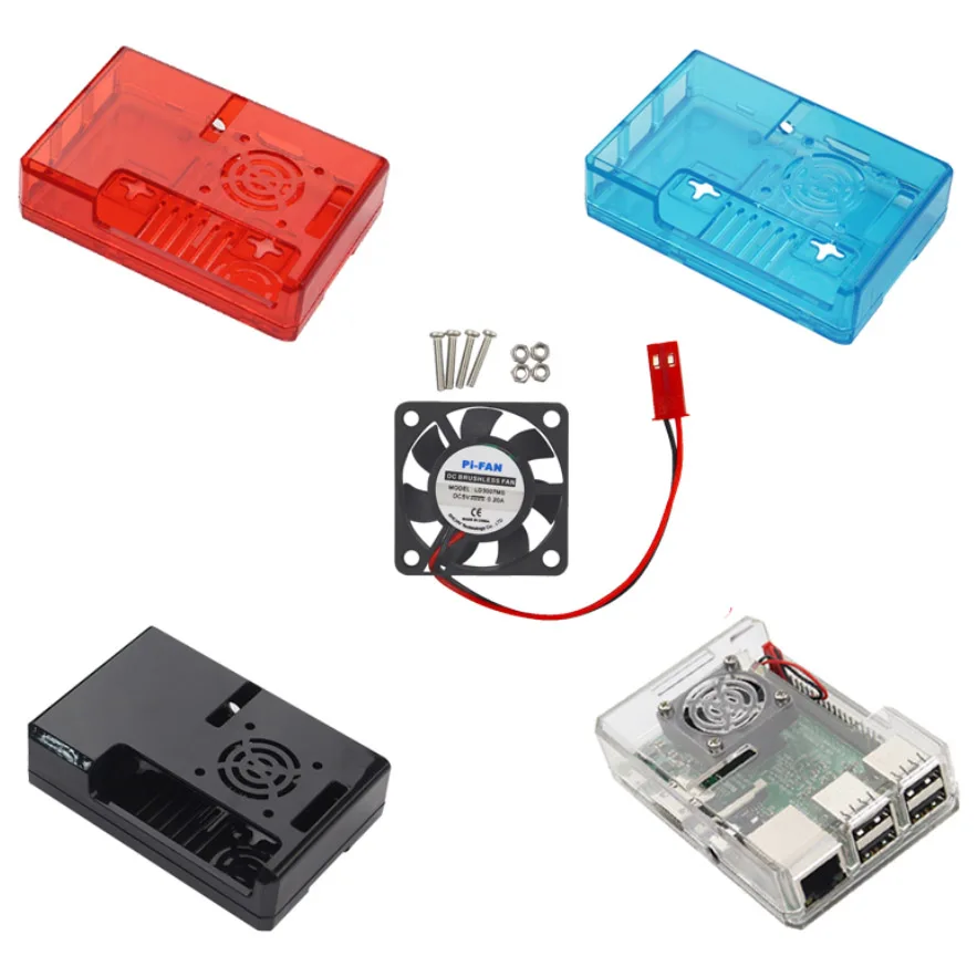 Raspberry Pi 3 Model B + ABS корпус коробка пластиковая крышка Твердый охлаждающий