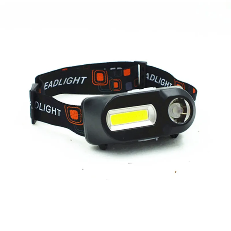 

1PC XPE Mini COB LED Headlight Headlamp Head Lamp Flashlight USB Rechargeable 18650 Torch Camping Hiking Night Fishing Light