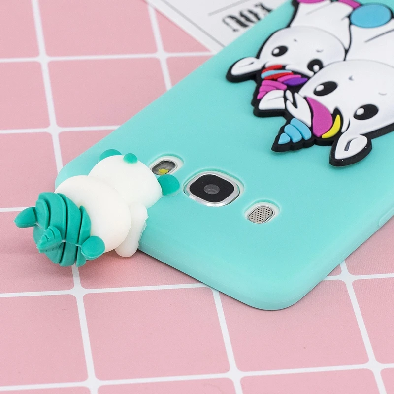 3D Cartoon Unicorn Cover For Samsung J5 2016 Case Cute Toys Phone Galaxy J510 Silicone Bumper |