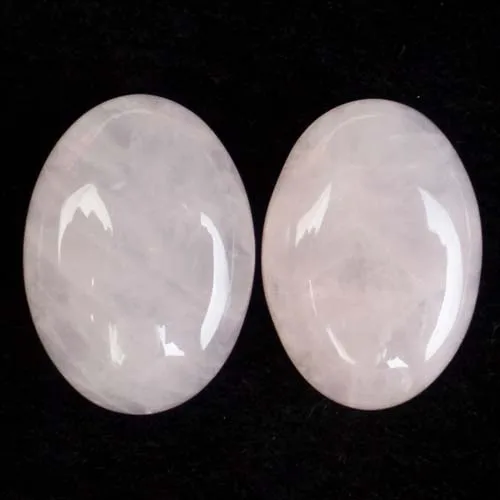 Rose Quartz 2 шт./лот) натуральный смешанный камень овальный кабошон 25x18x6 мм yl061802 - Окраска металла: Rose Quartz