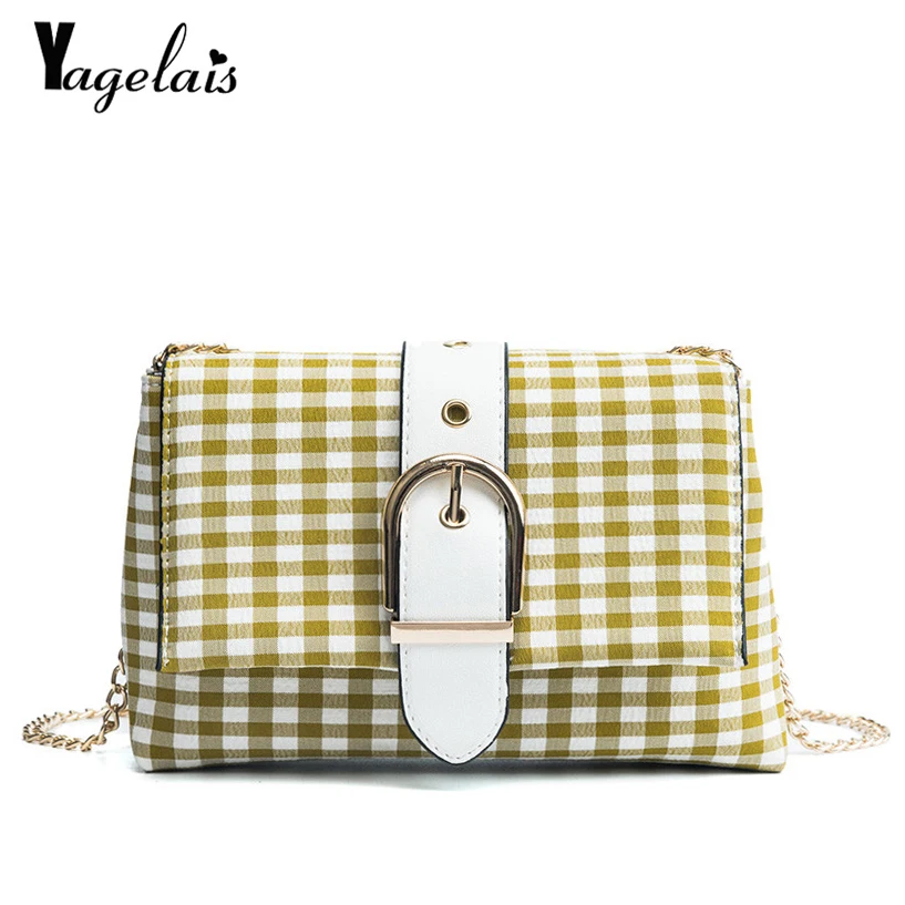 Корейские женские нейлон сумка плед дизайнер Crossbody Сумка дропшиппинг Летние