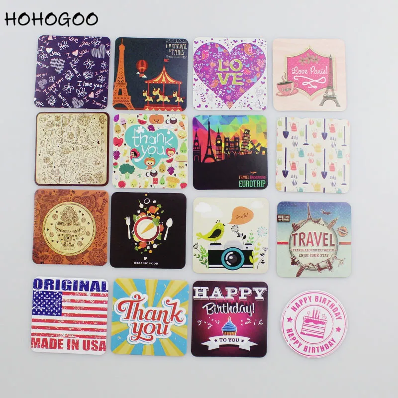 HOHOGOO 38 шт./упак. спасибо Вам английский письмо подарок декоративные наклейки