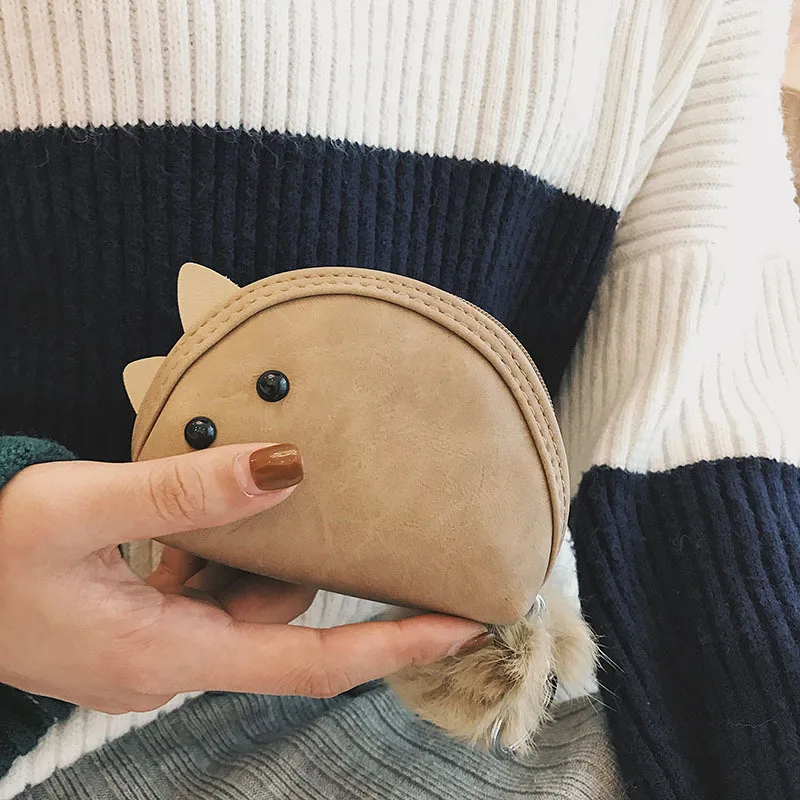 XZXBBAG женский милый мини кошелек с мышкой маленький на молнии сменный для девушек