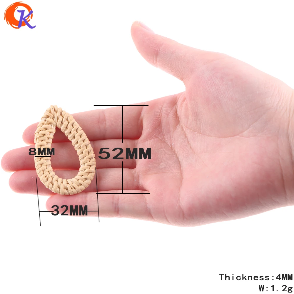 

Cordial Design 20Pcs/Bag 32*52mm Jewelry Accessories/Hand Made/Hollow Drop Shape/Bamboo Rattan/Embellishment/Earring Findings
