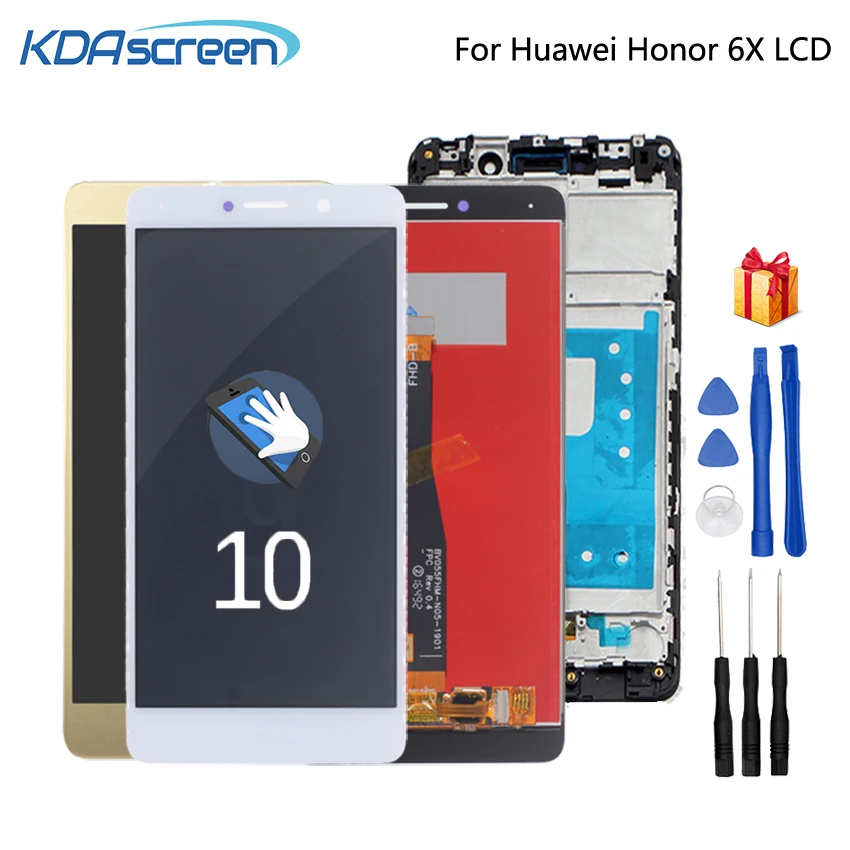 Оригинальный сенсорный экран для Huawei Honor 6X ЖК дисплей с рамкой GR5 2017|Экраны