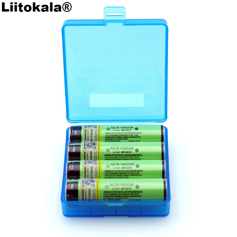 

4PCS Liitokala Original 18650 3.7V 3400mah NCR18650B Lthium Battery Protection Board Suitable For Flashlight Battery