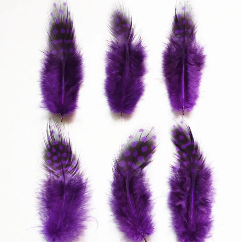 Purple Горячая Распродажа 20 шт./партия перламутровые перья фазана 2-" /5-10 см натуральные пятнистые Куриные перья DIY ювелирные аксессуары Шлейфы - Цвет: Purple