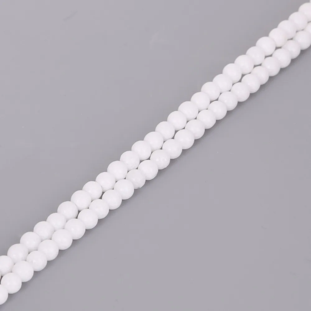Бусины из натурального камня для женщин 4/6/8/10/12 мм 15 дюймов|white beads|stone beadsbead wholesale |