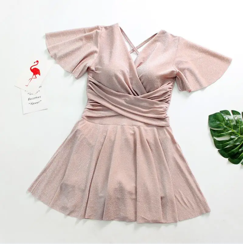 Pink Женский купальный костюм большого размера, цельный купальный костюм, летний сексуальный купальный костюм с пуш-апом, купальник, Одноцветный пляжный купальный костюм - Цвет: Pink