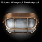 Взрывозащищенная уличная настенная лампа в стиле ретро, водонепроницаемая винтажная потолочная лампа E27, уличное настенное освещение для крыльца, светсветильник ing cici