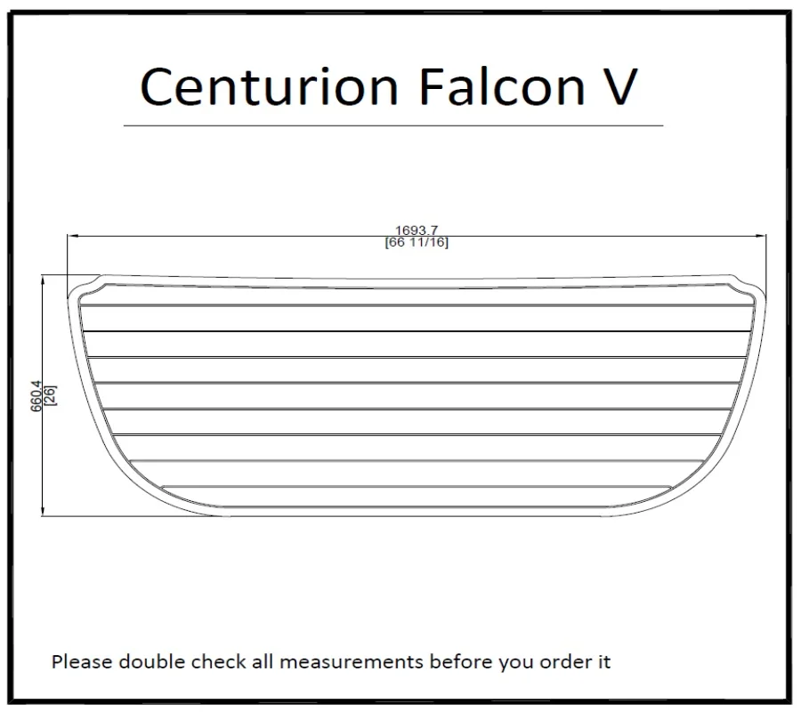 Платформа для плавания Centurion Falcon V лодка EVA Тиковый настил 1/4 дюйма 6 мм|Морское
