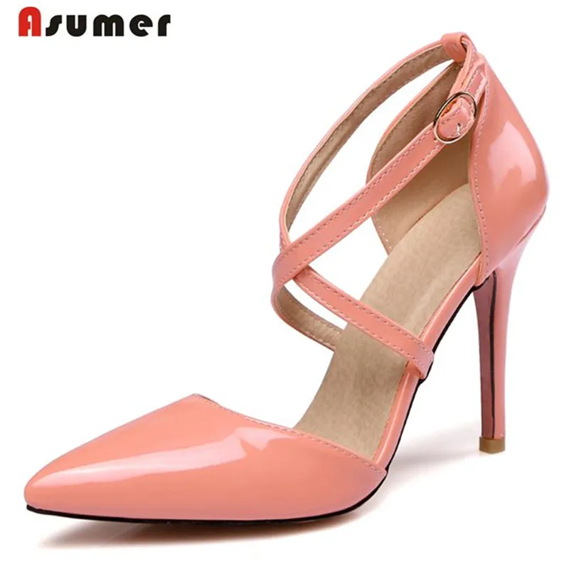 Женские вечерние Фли лодочки из ПУ кожи на высоком каблуке с острым носком|shoes