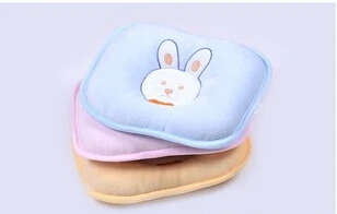 2015 New Hot Baby's PillowLovely Soft Infant Baby Pillow Bunny Head Shape Seven-hollow Fibre Blue Pink Orange Free Shipping | Мать и