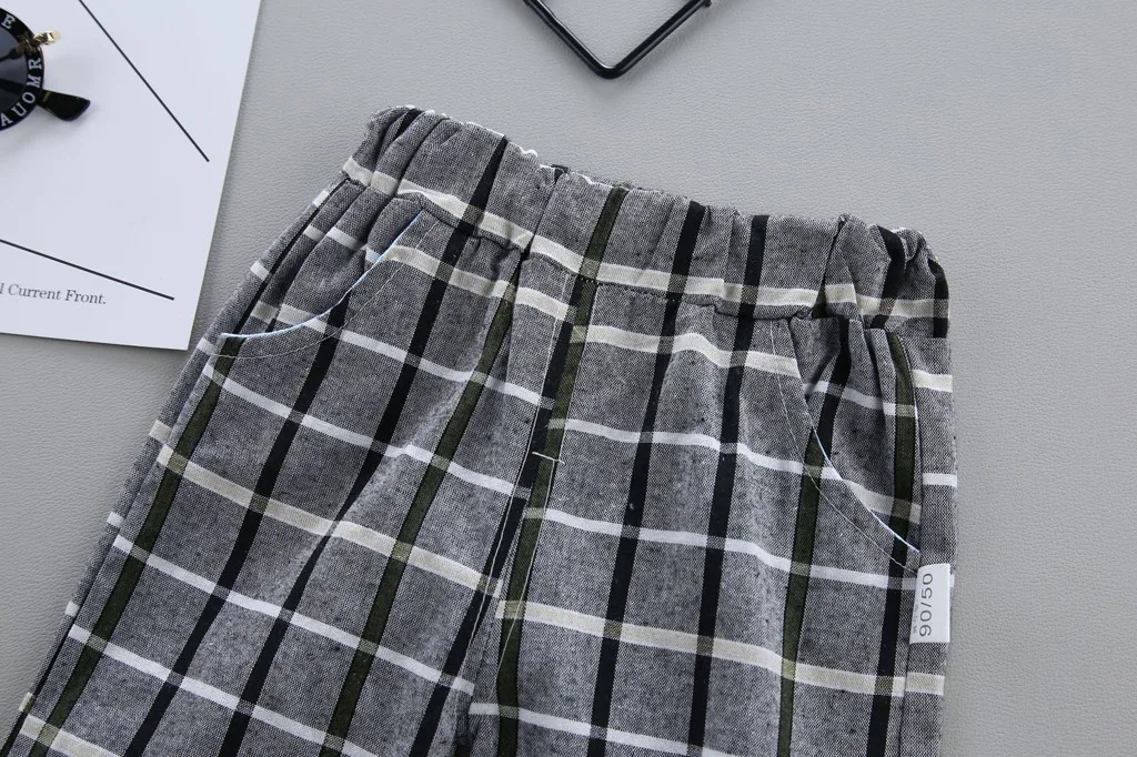 Urbane Toddler Kids Boys Clothes Boy Bow Tie Shirt Plaid Shorts Set Handsome Gentlemen Suit Outfits Clothes 1 2 3 4 Years