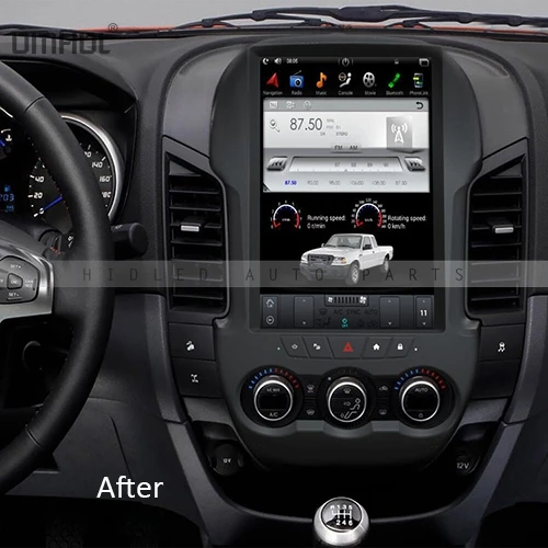 Tesla стиль 12 1 дюймов Android 6 0 автомобильное радио GPS навигация для Ford Ranger 2011 2016 без