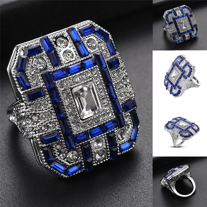 Новое поступление 2019 модное женское серебряное кольцо с кубическим цирконием и