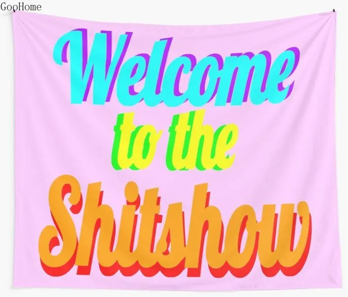 Гобелен для стен Добро пожаловать в Shitshow пляжное полотенце плед одеяло коврик