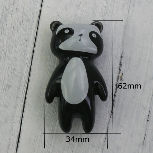 Panda 1 шт милые животные ручной работы керамический кухонный шкаф дверная ручка для шкафа детская комната шкаф выдвижной ящик ручки - Цвет: Panda