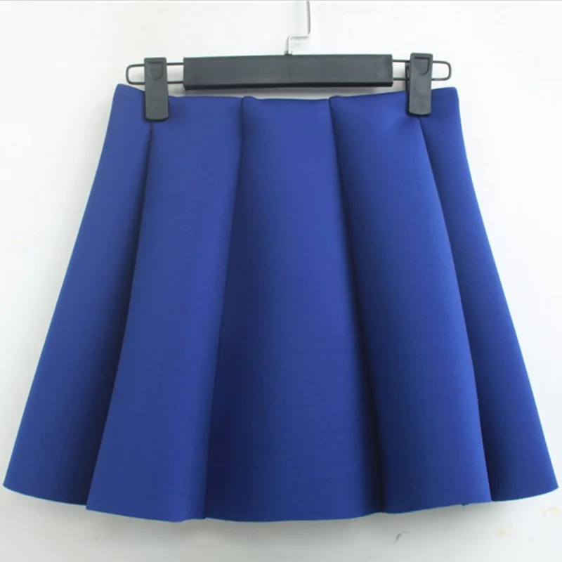 Women Skirts High Waist Solid Mini Skirt School Girls Sexy Cute Pleated Elastic Plus Size 5xl | Женская одежда