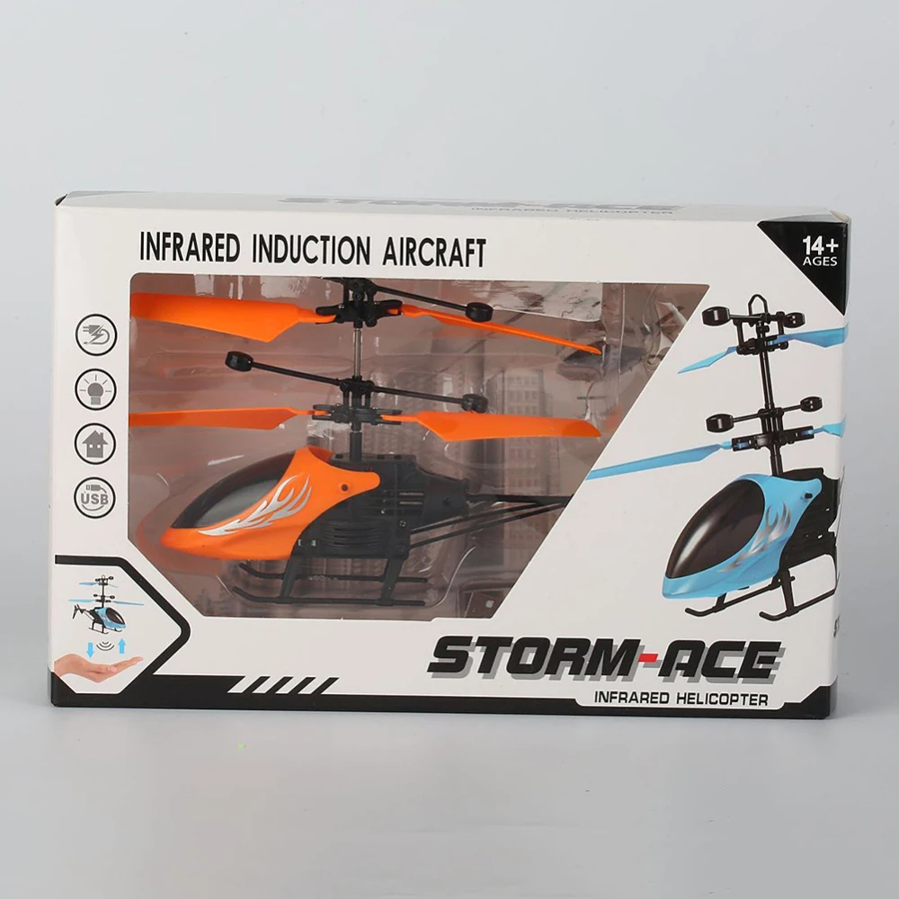 Летающий RC вертолет игрушка мини уличный Дрон инфракрасный индукционный