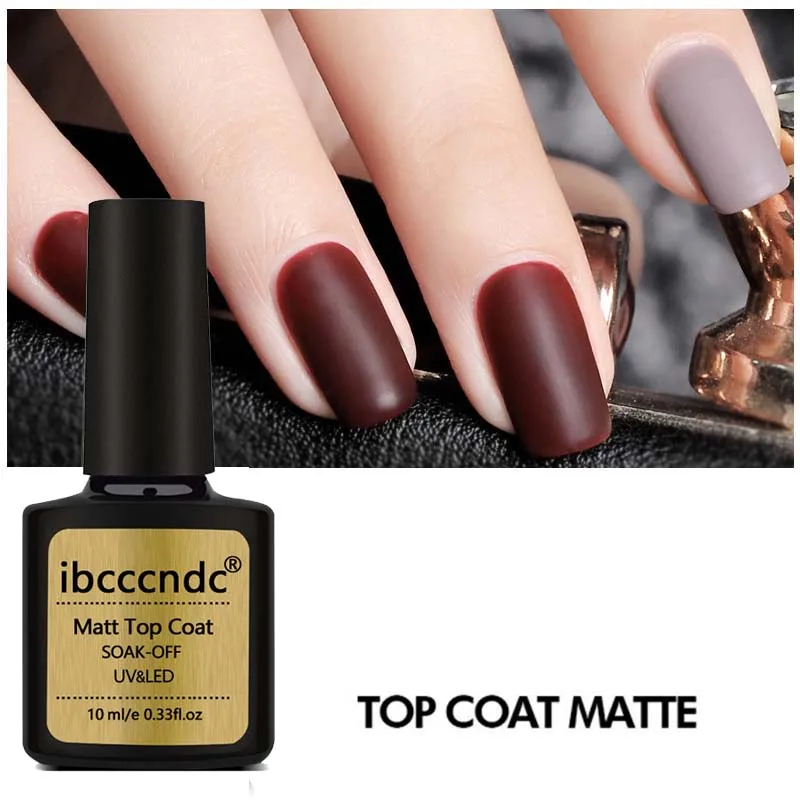 Матовый Гель лак для ногтей ibcccndc 10 мл УФ прозрачный матовый светодиод|nail gel polish|nail