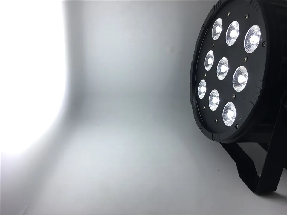 2 unids 9x12 W RGBW 4 в 1 LED Flat SlimPar Quad Luz DJ de la Colada etaga Uplighting Sin Envio Free ruido|dj luz|led djrgbw 4in1 |