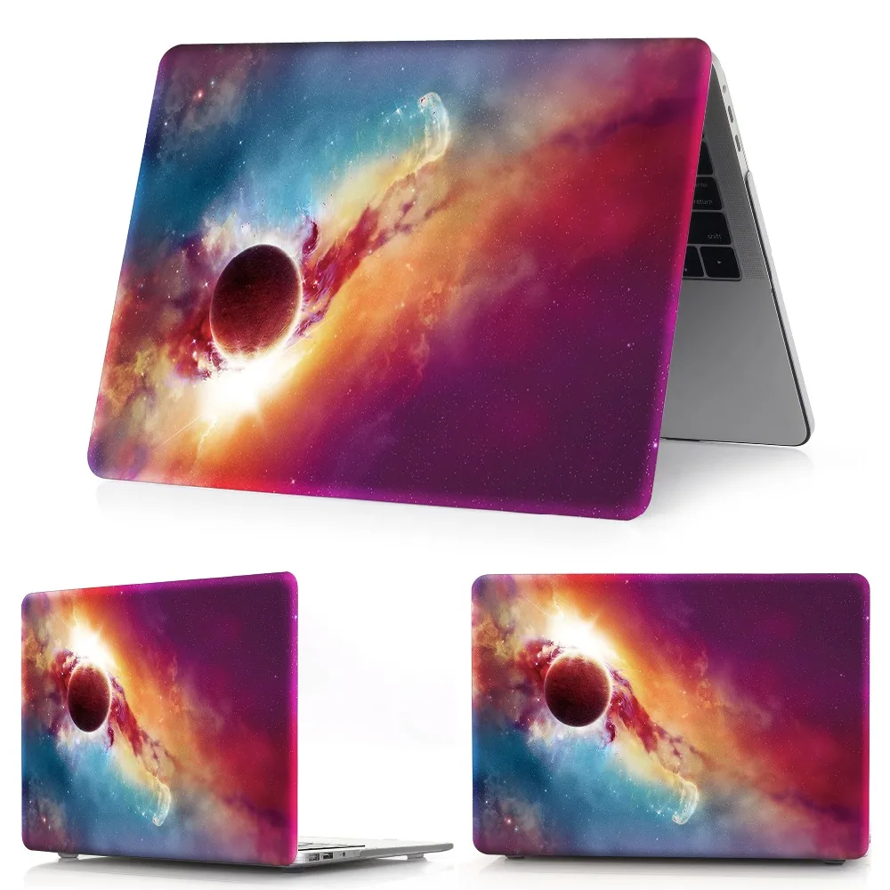 Для Macbook Air Pro 13 15 Touch bar чехол для ноутбука Mac Air Pro retina 11,6 12 13,3 15,4 дюймов звездное небо жесткий чехол