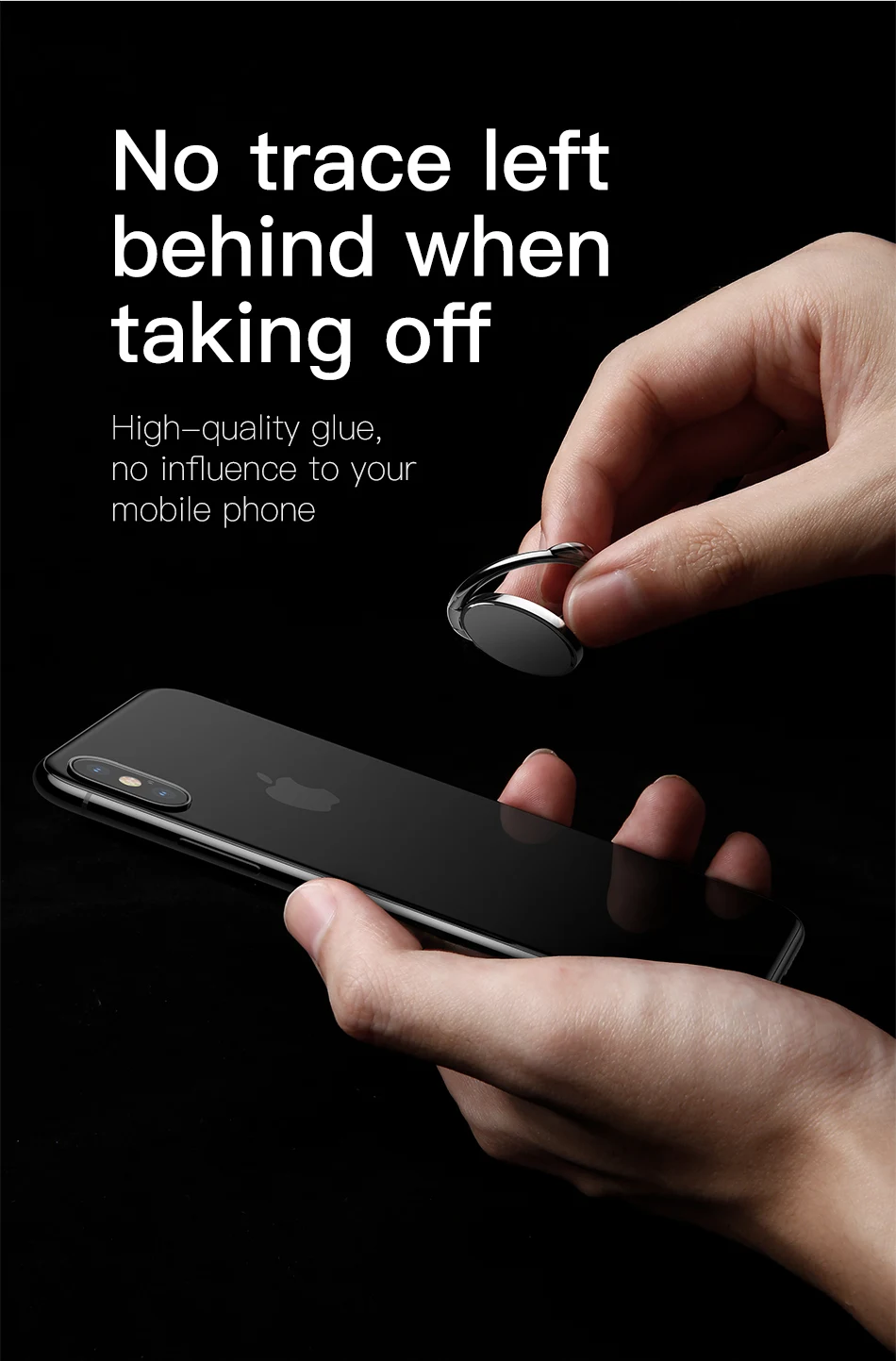 Baseus, металлическое кольцо-держатель для iPhone, samsung, кольцо для мобильного телефона, крепление на 360 градусов, подставка для магнитного автомобильного держателя для телефона
