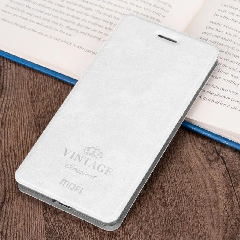 Белый Для Xiaomi Redmi Note 7 Чехол Флип кожаный чехол s Mofi для Xiaomi Redmi Note 7 Pro Высокое качество Книга Стиль чехол для телефона - Цвет: Белый