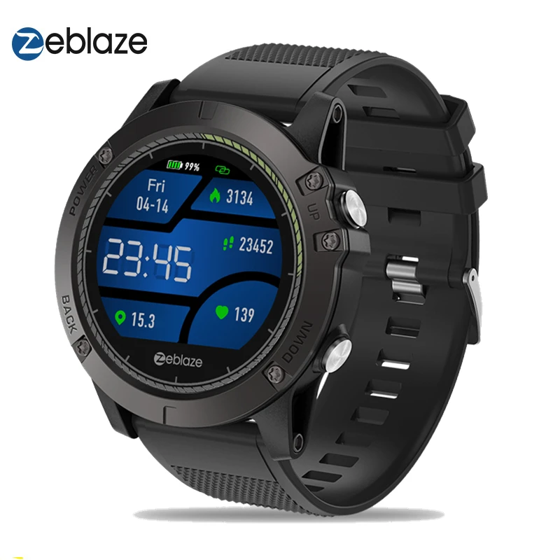Обновленный Zeblaze VIBE 3 HR цветной дисплей ips Smartwatch IP67 Водонепроницаемый носимое