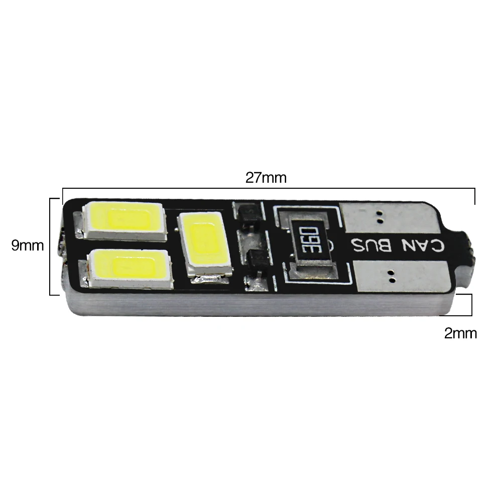 Светодиодная лампа Canbus T10 6smd 194 2xT10 5630 W5W для автомобиля|Сигнальная лампа| |
