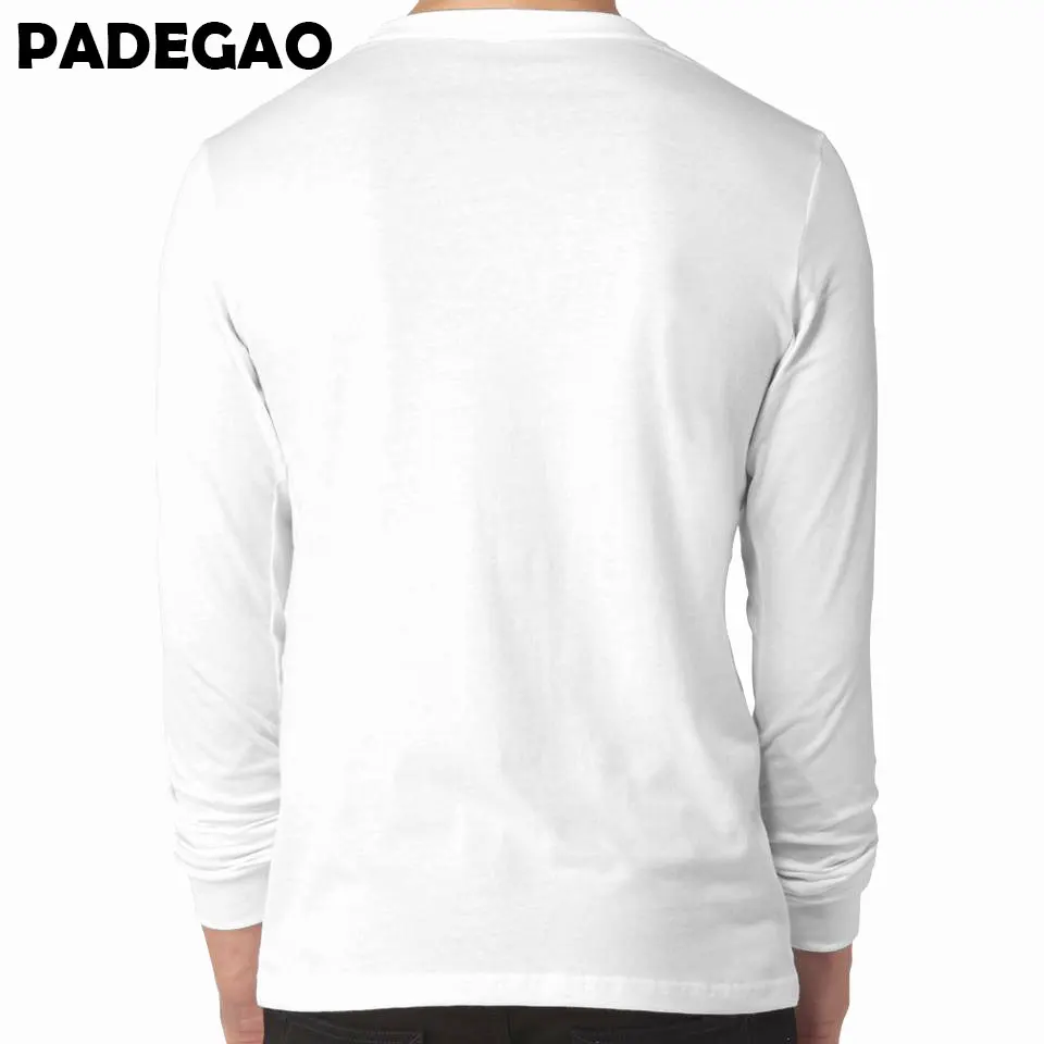 2017 Новое поступление Монти Пайтон Цитата печатных футболка Белый Длинные рукава